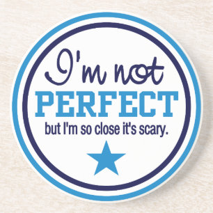 NOT PERFECT coaster - blue