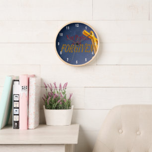 Not Perfect just forgiven Christian saying Clock