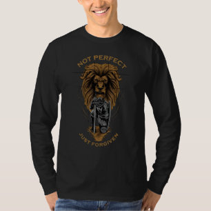 Not Perfect Just Forgiven Christian Warrior of Chr T-Shirt