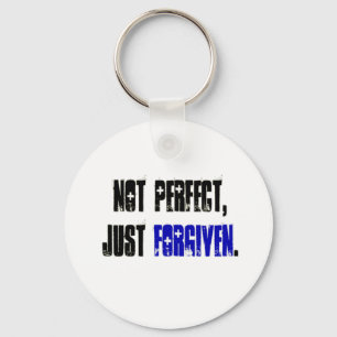 Not Perfect Just Forgiven Men's Key Ring