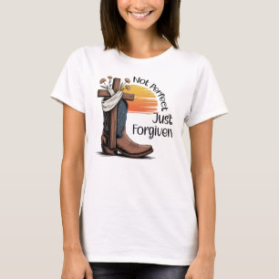 Not Perfect Just Forgiven Womens T-Shirt