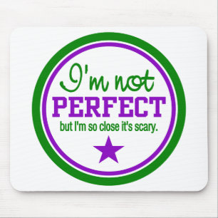 NOT PERFECT mousepad - green / purple