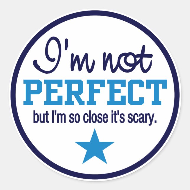 NOT PERFECT stickers (Front)