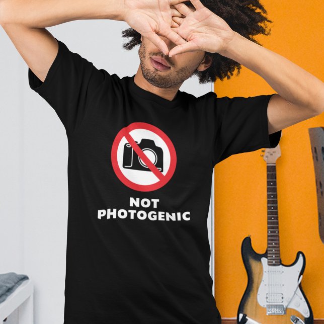 Not Photogenic - No Photos Sign T-Shirt (Creator Uploaded)