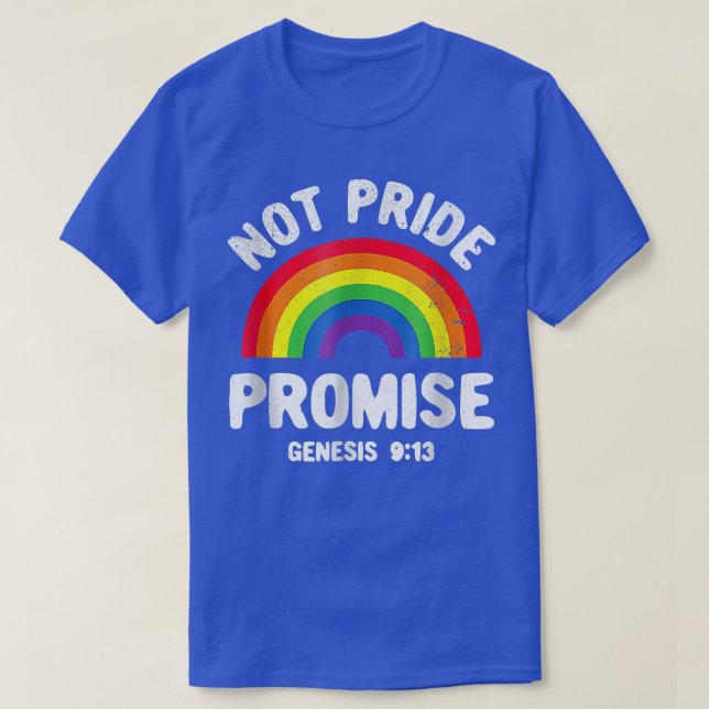 Not Pride Promise LGBT Christian Pride Month  T-Shirt (Design Front)