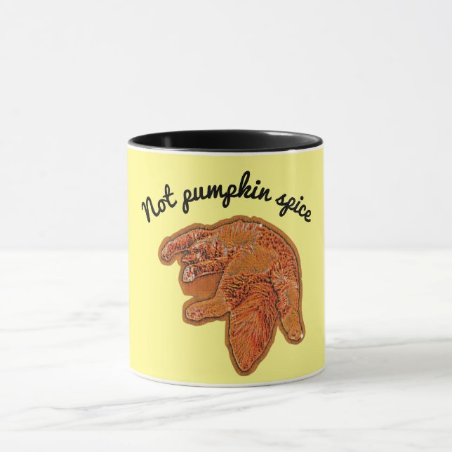 Not pumpkin spice funny fall coffee mug (Center)