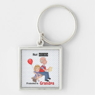 Not Retired Promoted Grandpa Key Ring