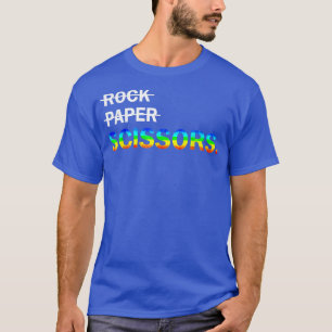 Not Rock Paper It's Scissors LGBT Funny Lesbians T-Shirt