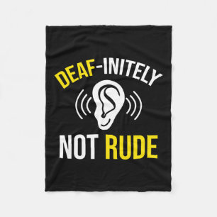 Not Rude Fleece Blanket