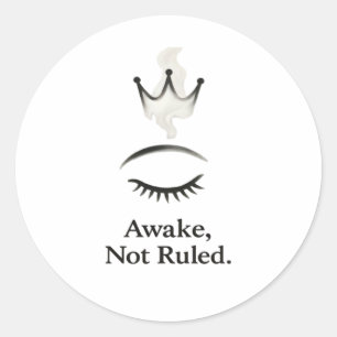 Not Ruled Classic Classic Round Sticker