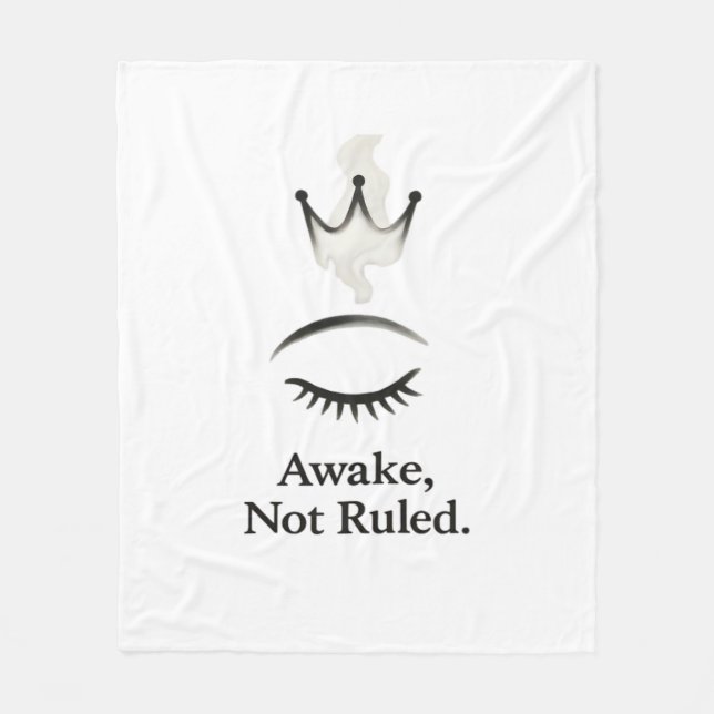 Not Ruled Classic Fleece Blanket (Front)