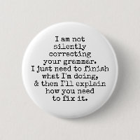 Not Silently Correcting Your Grammar. Black White