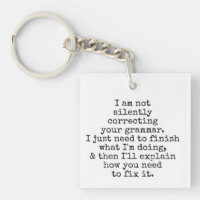 Not Silently Correcting Your Grammar Black & White