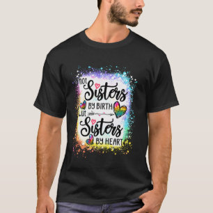 Not sisters by birth but Sisters by Heart Leopard T-Shirt