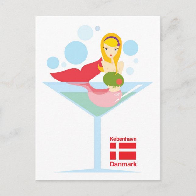 not-so-little Mermaid Postcard (Front)