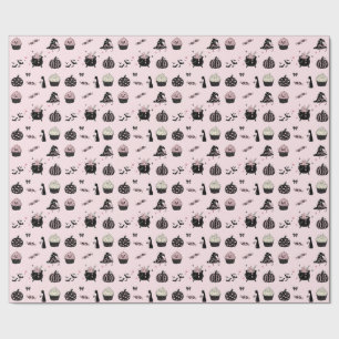 Not So Spooky Pinkoween Wrapping Paper