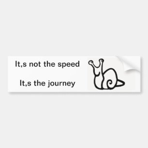 not speed, journey bumper sticker
