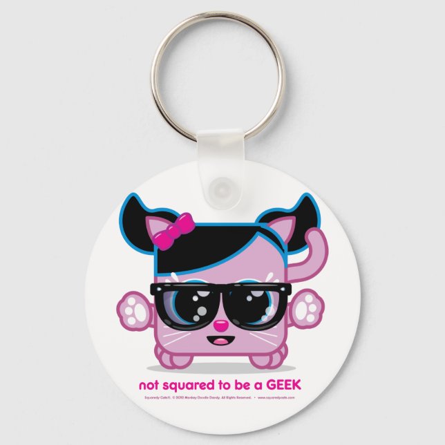 Not Squared to be a GEEK Key Ring (Front)