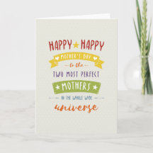 Not Straight Design Happy Mother's Day Card