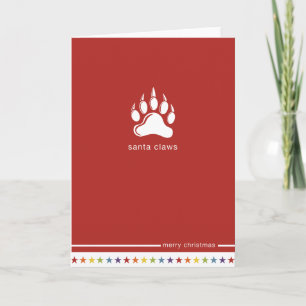Not Straight Design 'Santa Claws' Card