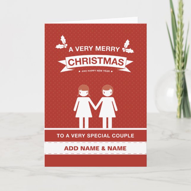 Not Straight Design Special Couple Card (Front)