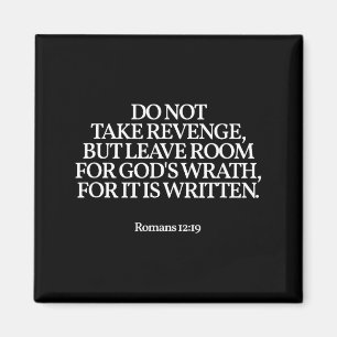 Not Take Revenge Romans 12 Bible Verse Magnet