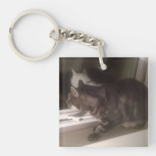 Not Talking to you Dave Square Keychain