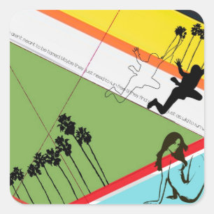 Not Tamed Square Sticker