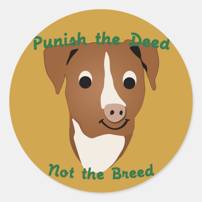 Not The Breed Classic Round Sticker (Front)