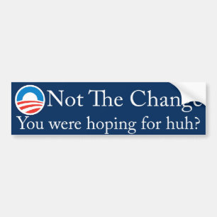 not_the_change bumper sticker