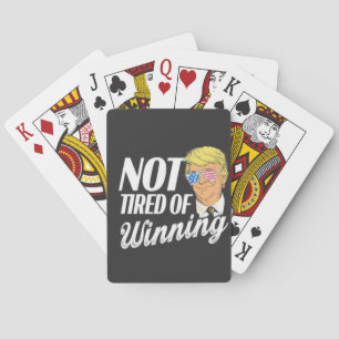 Not Tired of Winning Trump Maga inauguration Day Playing Cards
