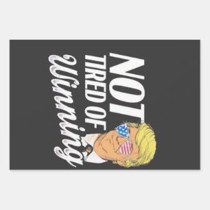 Not Tired of Winning Trump Maga inauguration Day Wrapping Paper Sheet