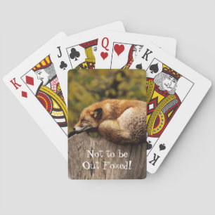 Not to be Out Foxed Fox Animal Playing Cards