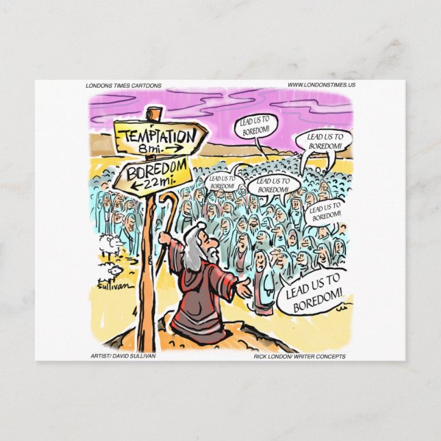 Not To Temptation? Funny Gifts Cards & Tees (Front)