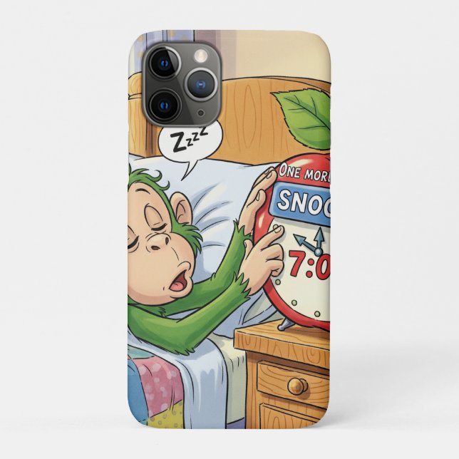 Not Today, Alarm – Sleepy Monkey Mode 💤🙈 Case-Mate iPhone Case (Back)