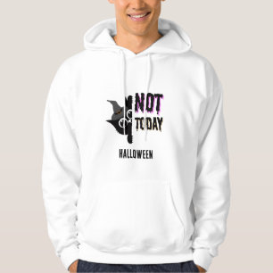 not today halloween cat editable hoodie