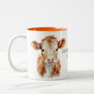 Not today heifer Two-Tone coffee mug