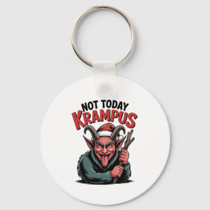 Not Today Krampus Evil Krampus Christmas  Key Ring