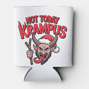 Not Today Krampus Funny Christmas Evil Krampus  Can Cooler