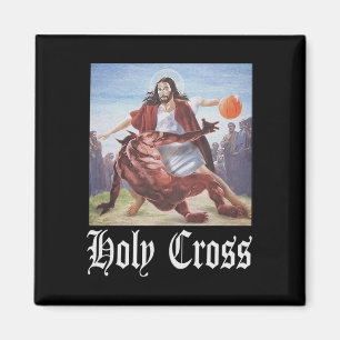 Not Today Satan Jesus Crossover Bysketbyll Holy Cr Magnet