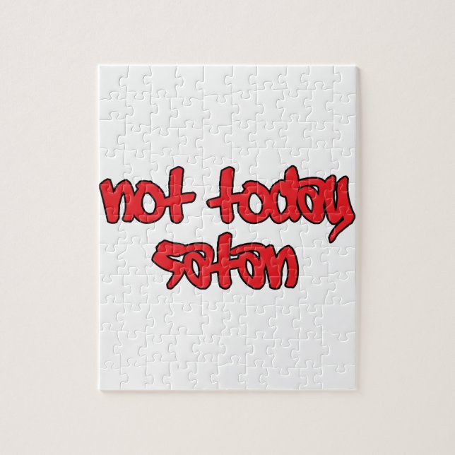 Not Today Satan Jigsaw Puzzle (Vertical)