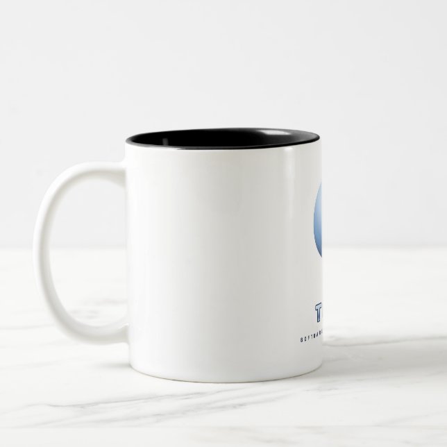 Not Today Software Update Y2K Two-Tone Coffee Mug (Left)