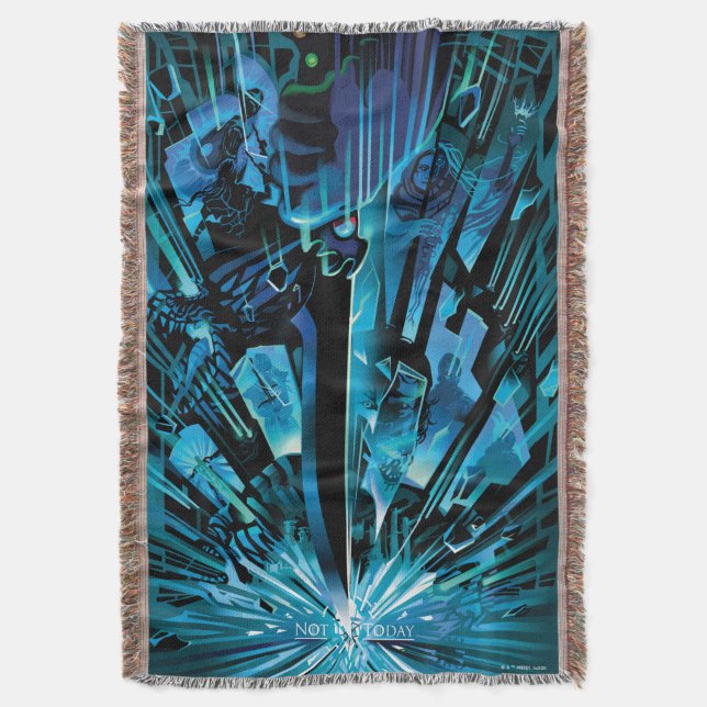 Not Today Throw Blanket (Front Vertical)