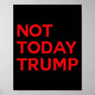 Not Today Trump Pro Democracy No Kings In America Poster