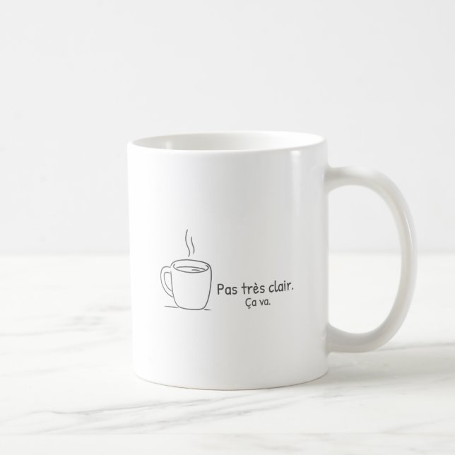 Not very clear. It's fine. Coffee Mug (Right)