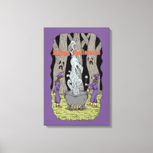 Not What They Expected Happy Halloween Canvas Print