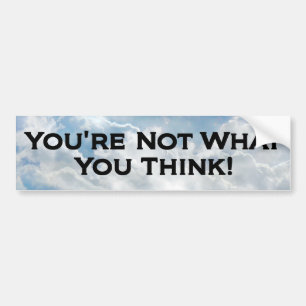 Not What You Think - Bumper Sticker