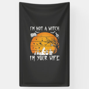 Not Witch Wife Halloween Sunset Cauldron_1 Banner