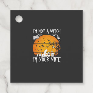 Not Witch Wife Halloween Sunset Cauldron_1 Favour Tags