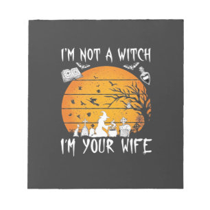 Not Witch Wife Halloween Sunset Cauldron_1 Notepad